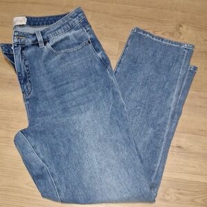 Soft Surroundings Denim Jeans size 14 Medium Wash Bootcut Stretch
